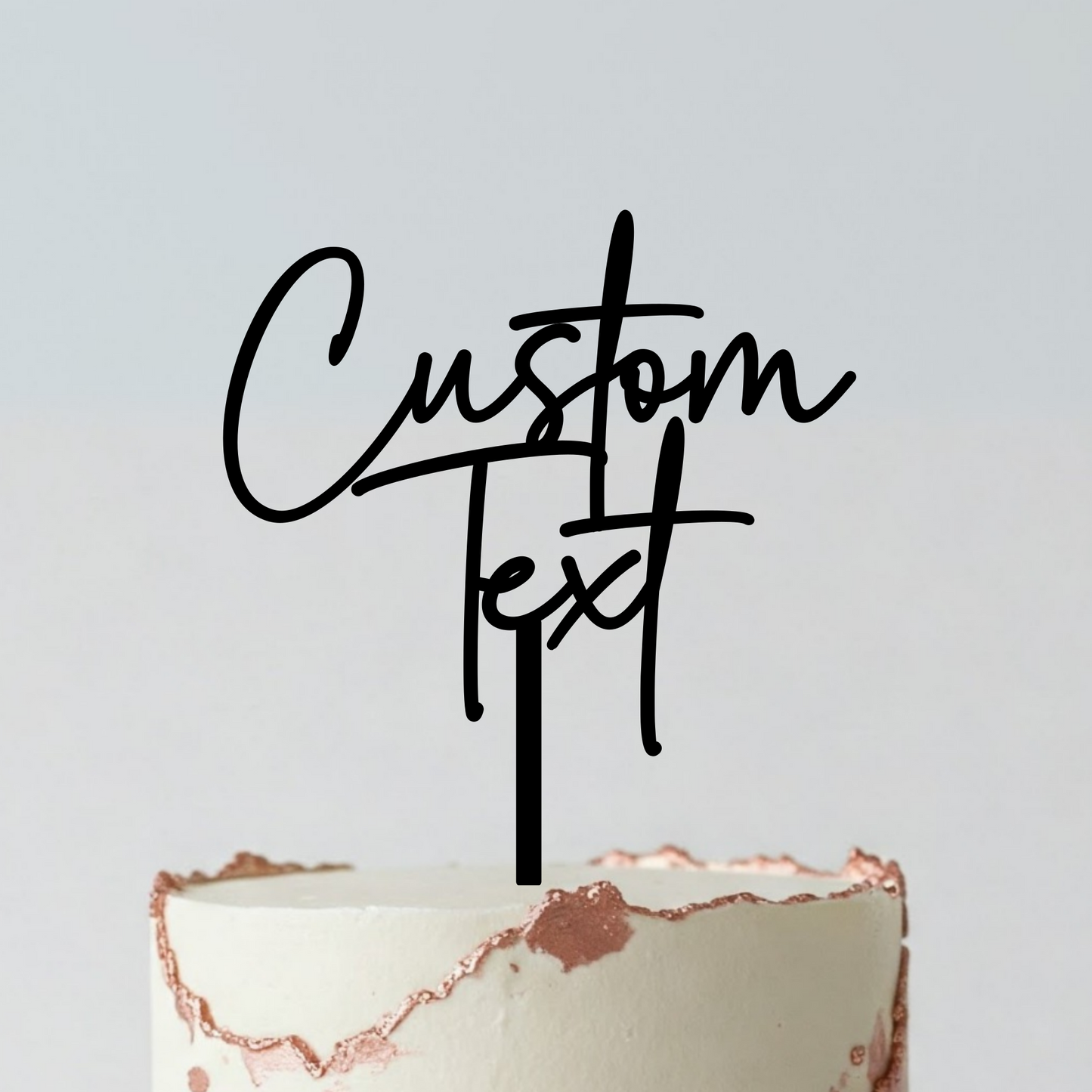 Personalised Food Safe Custom Text Cake Topper