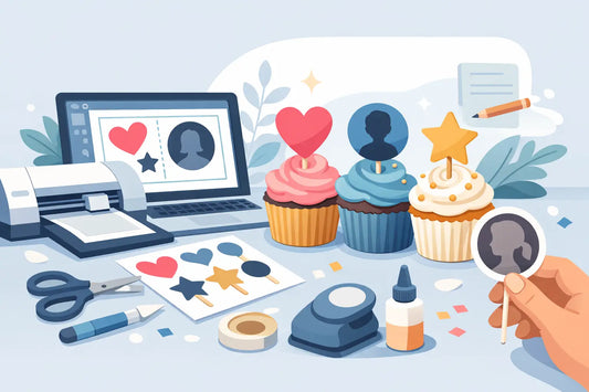 How to Make Personalised Cupcake Toppers