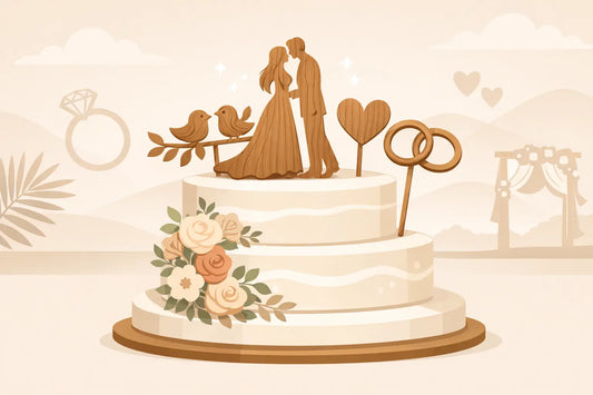 Wood Cake Toppers for Weddings That Last