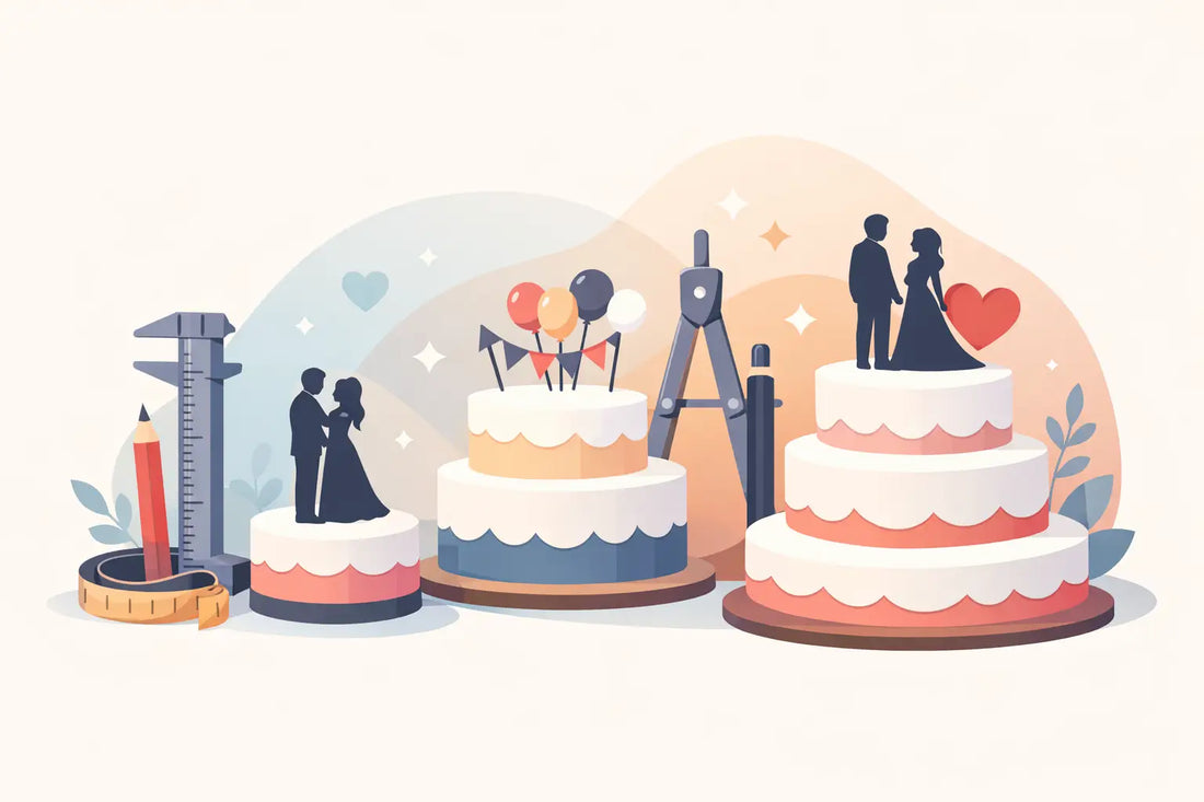 A Guide to Custom Cake Topper Sizes