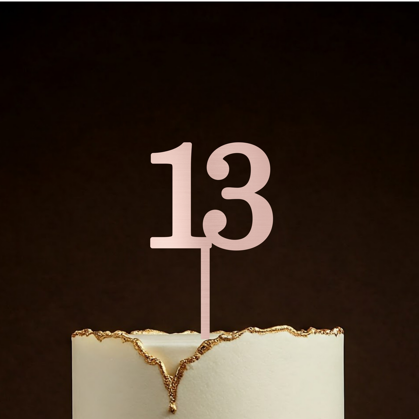 Any Number Food Safe Wooden Cake Topper