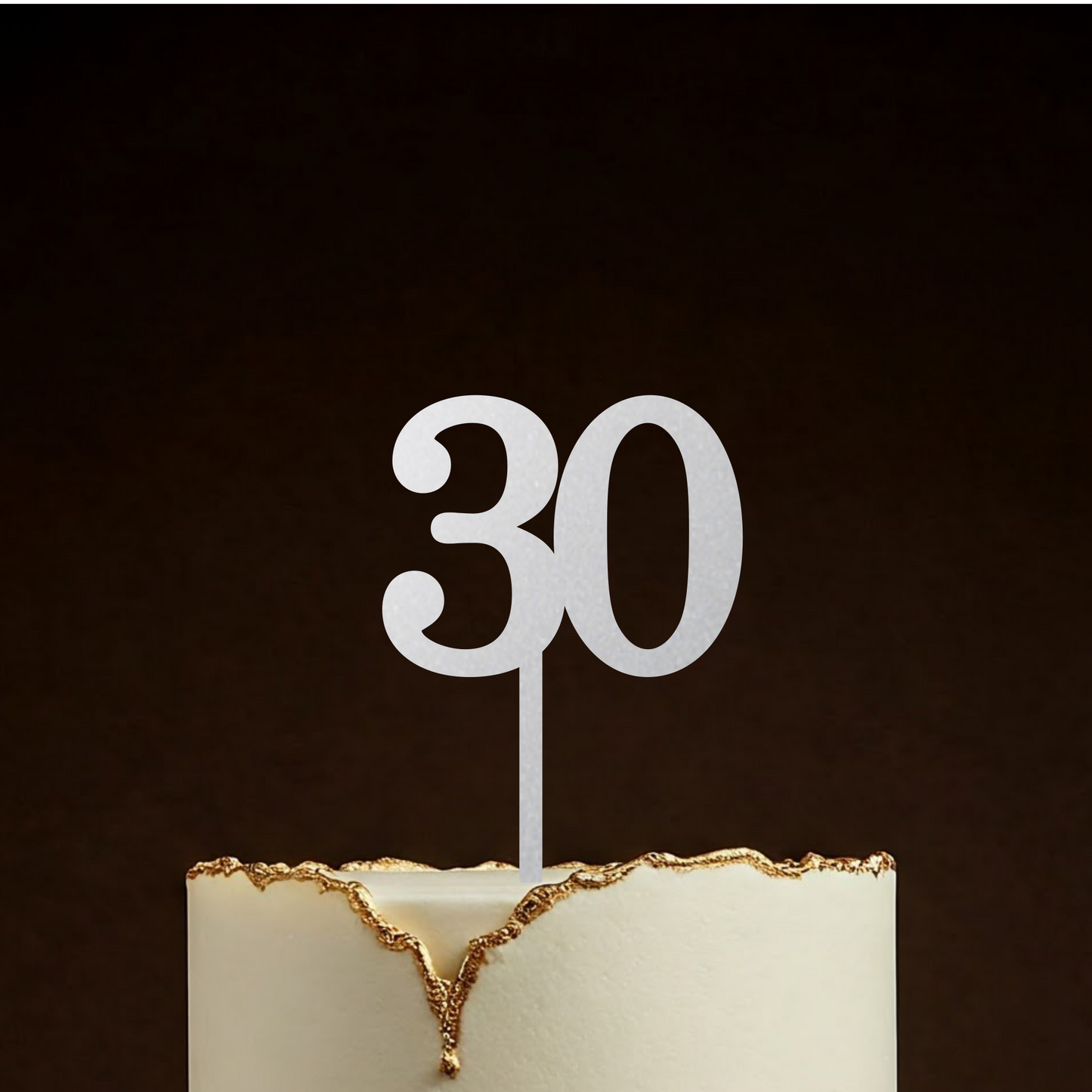 Any Number Food Safe Wooden Cake Topper