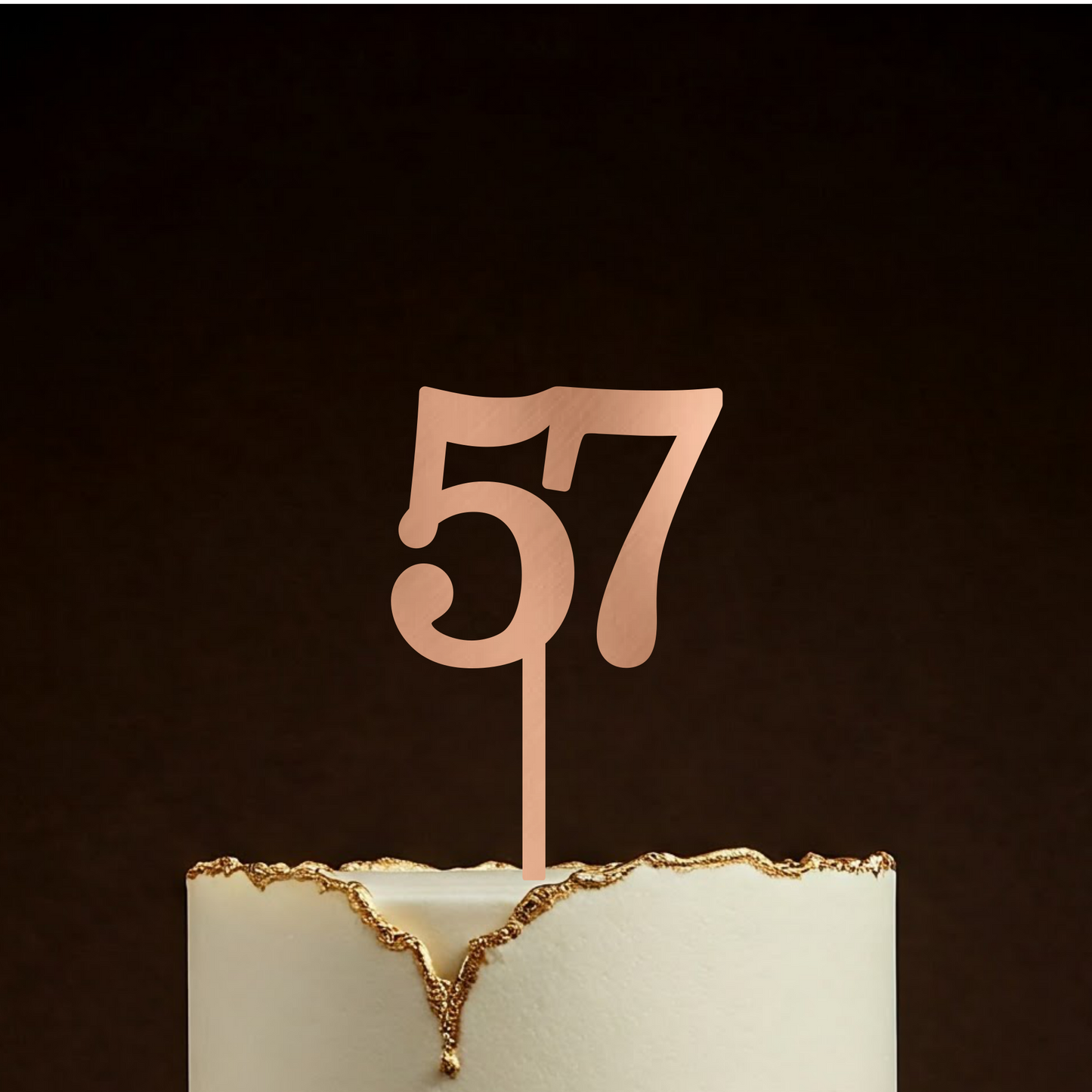 Any Number Food Safe Wooden Cake Topper