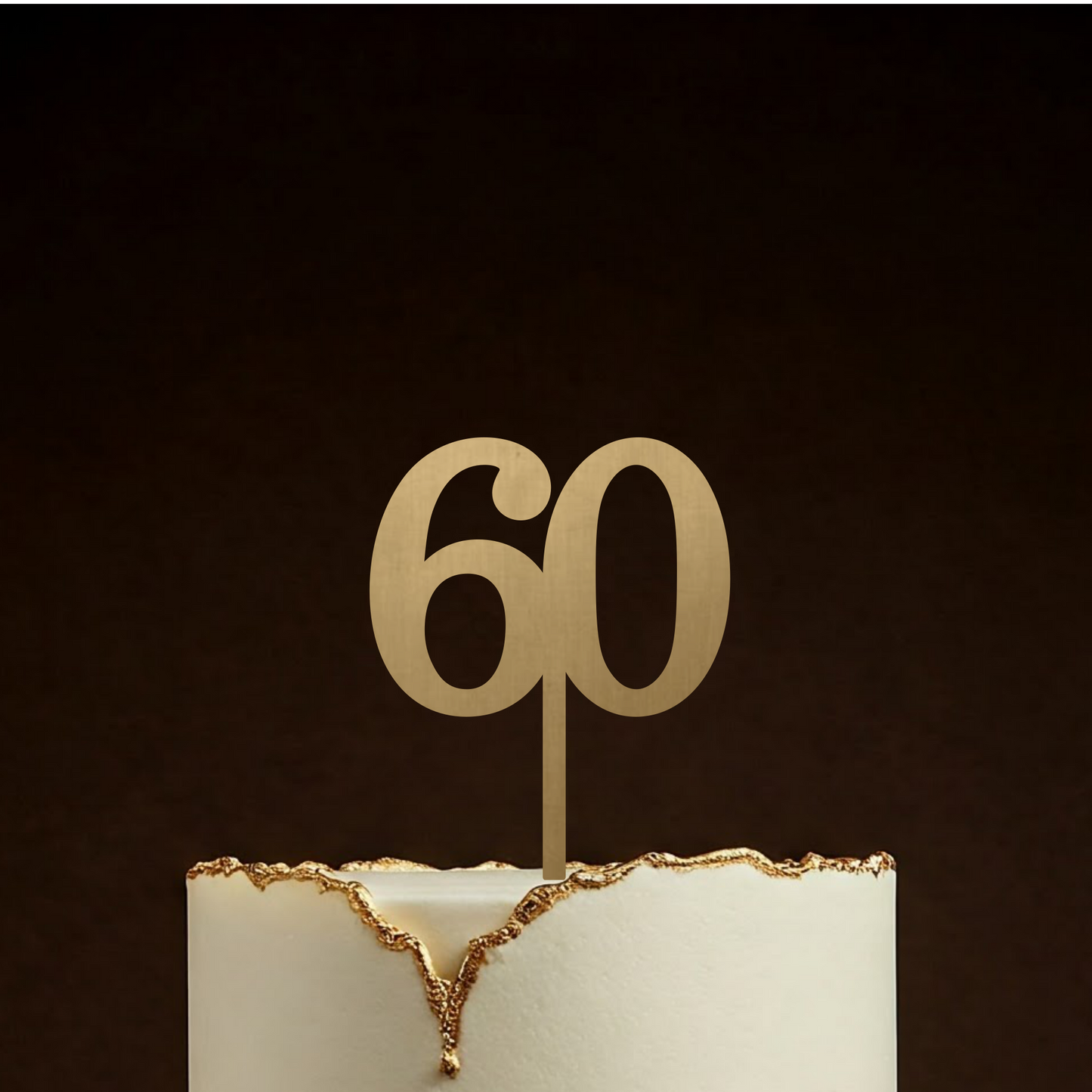 Any Number Food Safe Wooden Cake Topper