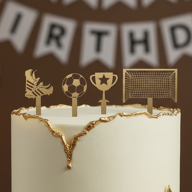Football Theme Cake Topper Set