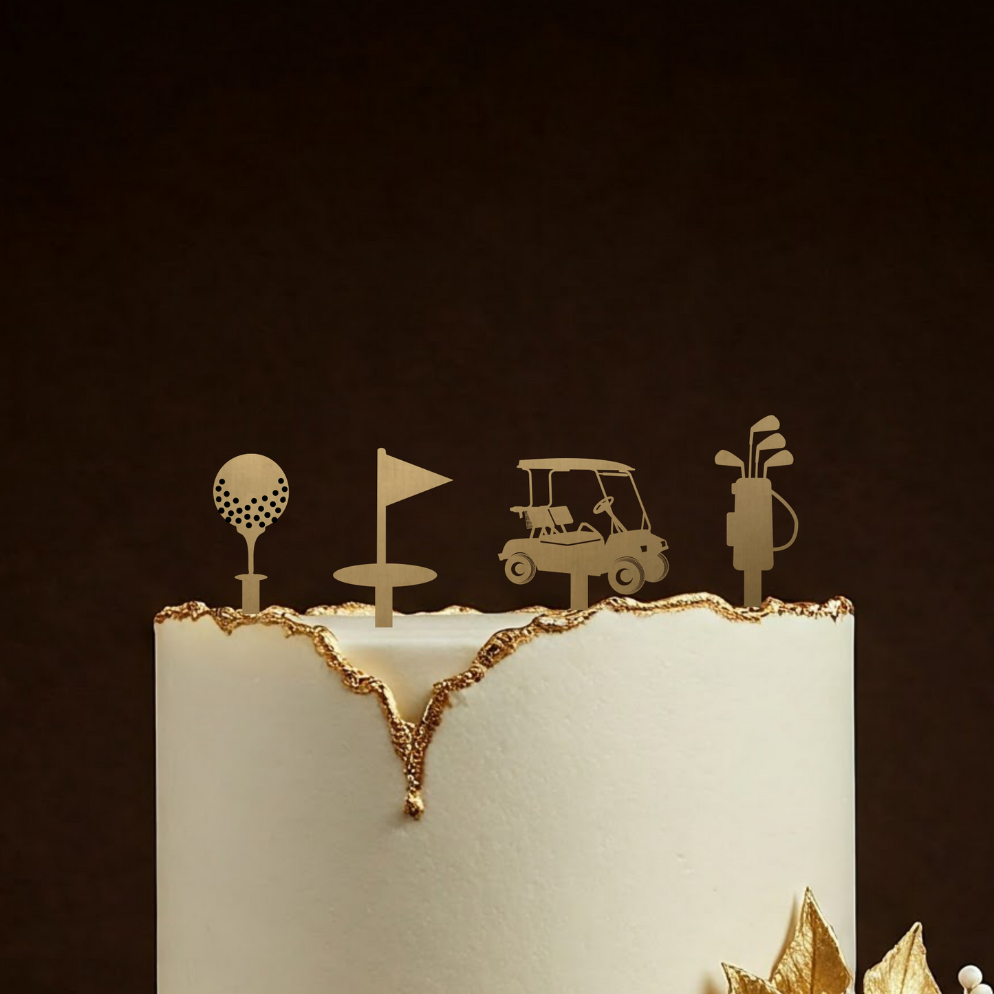 Golf Theme Cake Topper Set