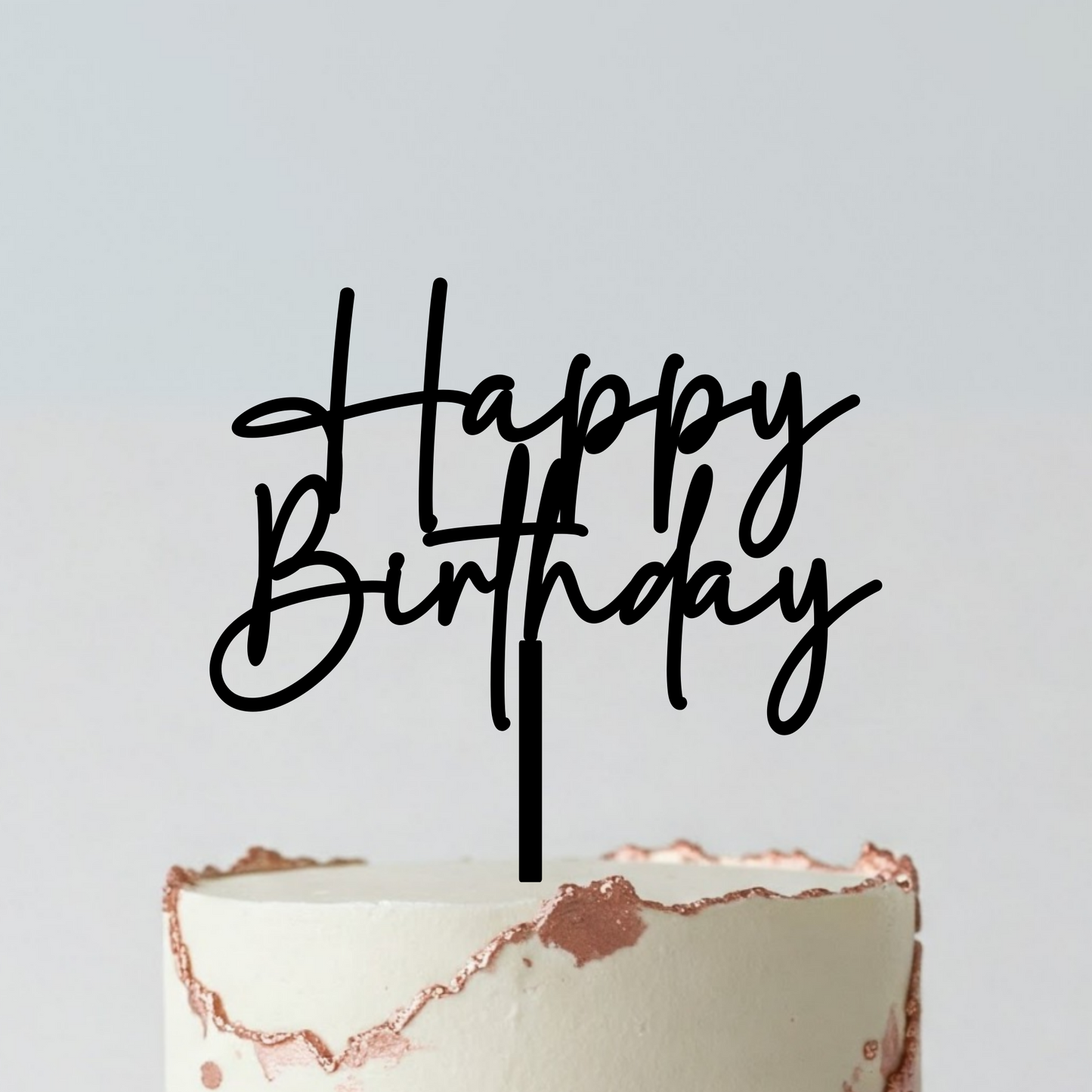 Food Safe Happy Birthday Cake Topper