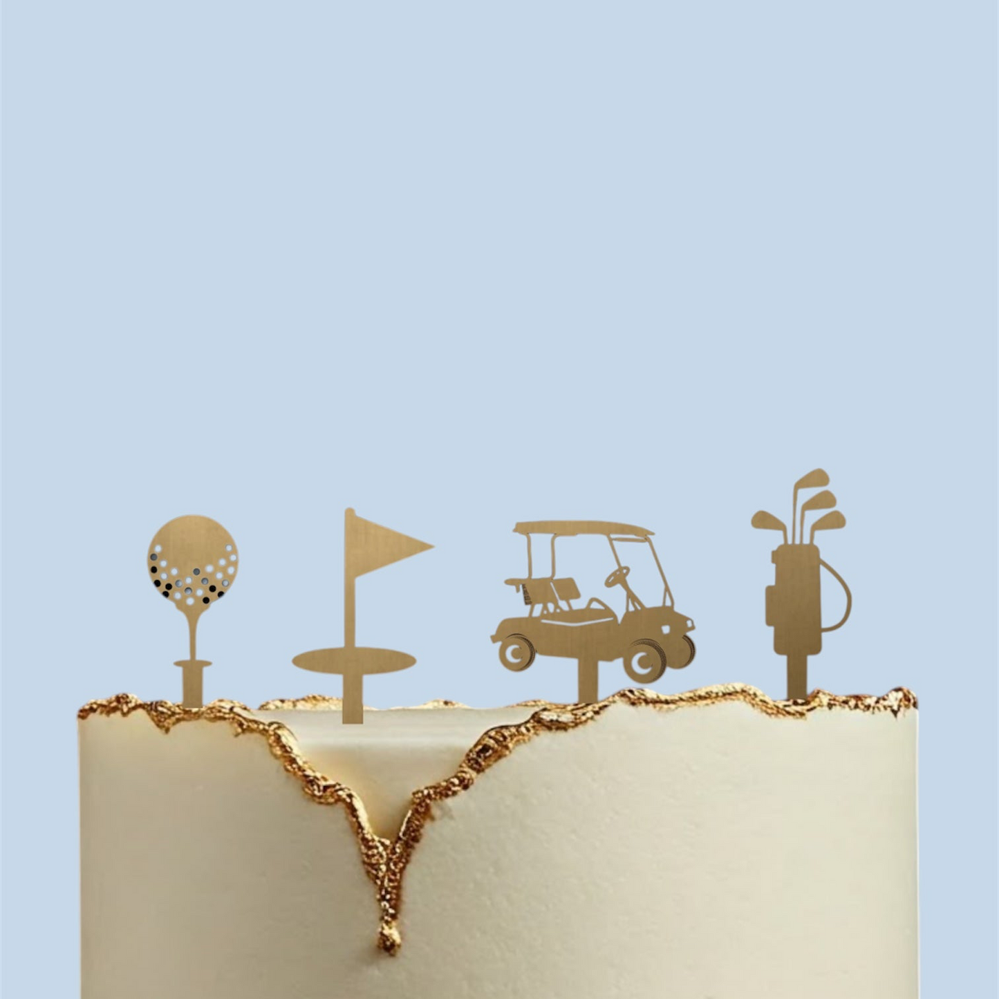 Golf Theme Cake Topper Set