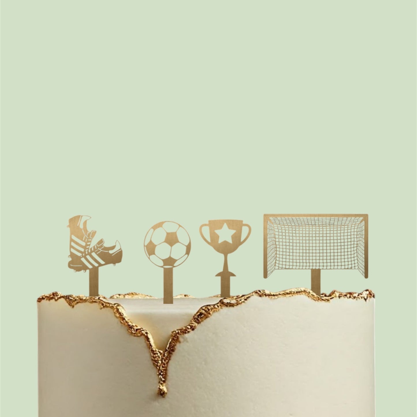 Football Theme Cake Topper Set