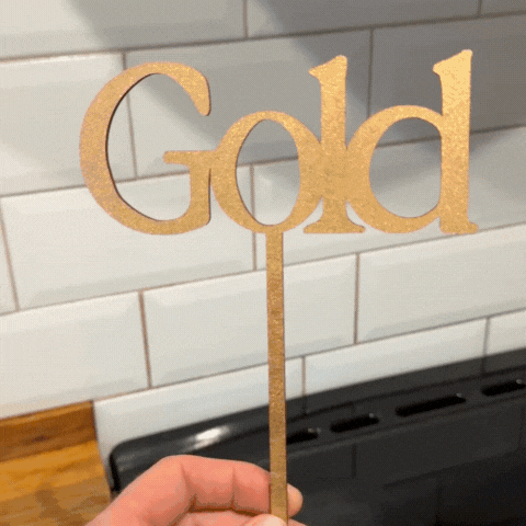 Any Number Food Safe Wooden Cake Topper